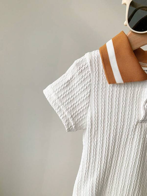 Body cuello polo para bebé niño