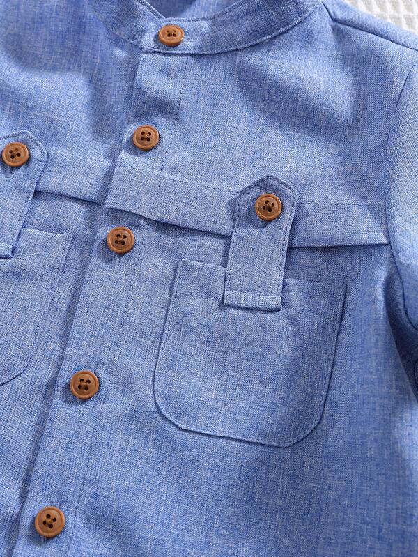 Conjunto de 2 piezas para bebé y niños pequeños, camisa y pantalón
