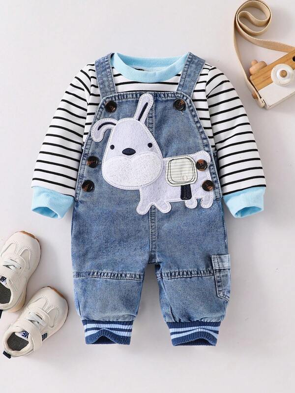 Conjunto de 2 piezas para bebé niño, sweater y braga