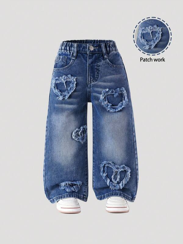 Pantalones anchos para niñas pequeñas