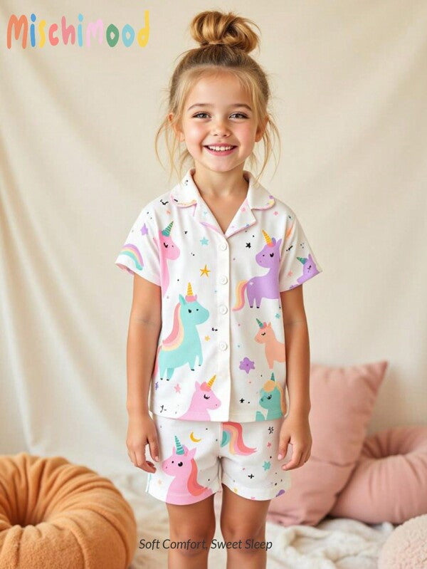 Conjunto de 2 piezas para niñas pequeñas, franela y short