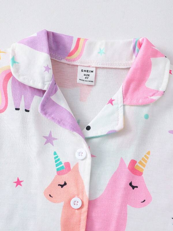 Conjunto de 2 piezas para niñas pequeñas, franela y short