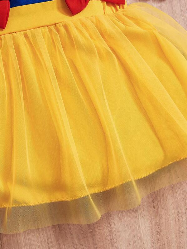 Vestido estilo Blancanieves para bebé y niñas pequeñas