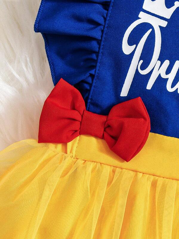 Vestido estilo Blancanieves para bebé y niñas pequeñas