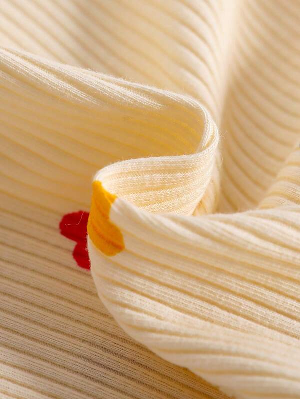 Set de 2 piezas para bebé pequeña, mameluco y lazo