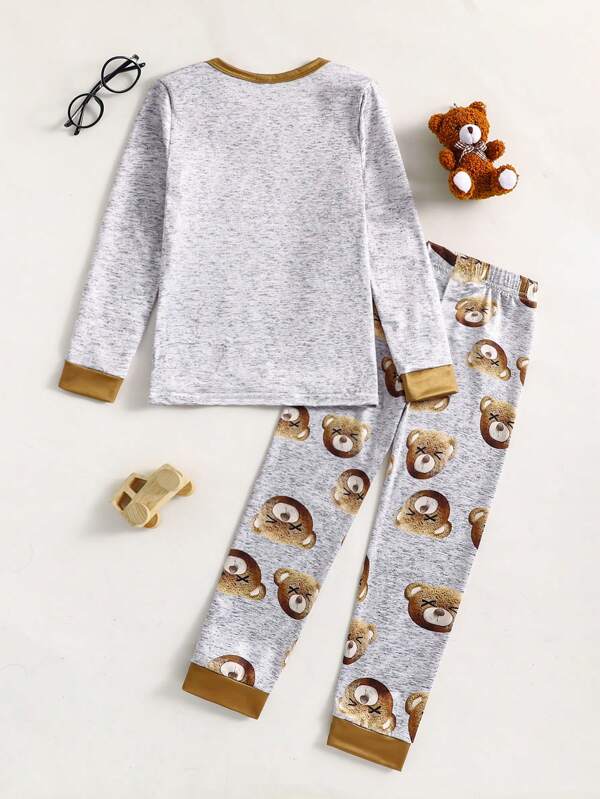 Conjunto de 2 piezas para bebé y niños pequeños, franela y mono