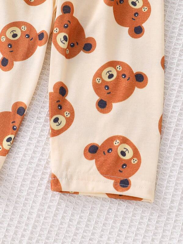 Conjunto de 2 piezas para bebé y niños pequeños, camisa y mono