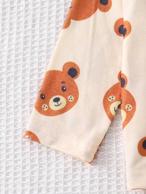 Conjunto de 2 piezas para bebé y niños pequeños, camisa y mono