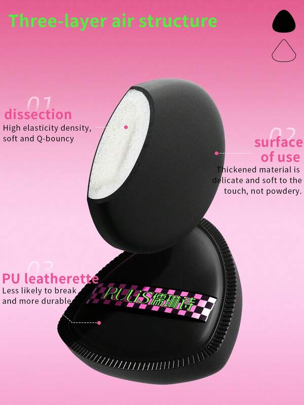 Esponja difuminado de maquillaje con estuche