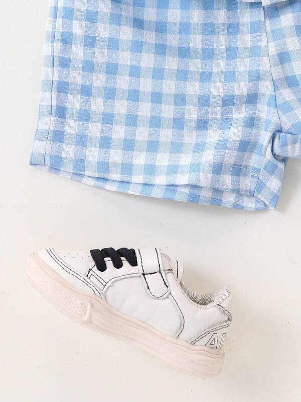 Conjunto de 2 piezas para bebé y niños pequeños, camisa y short