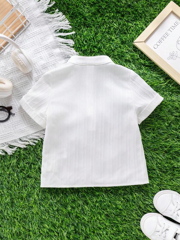 Camisa cuello mao para bebé y niño pequeño