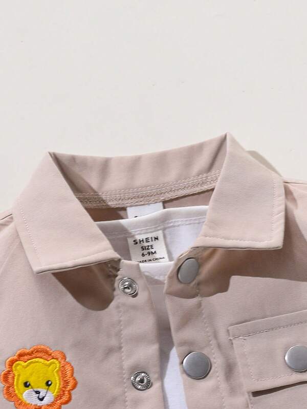 Conjunto de 2 piezas para bebé y niños pequeños, camisa y shorts