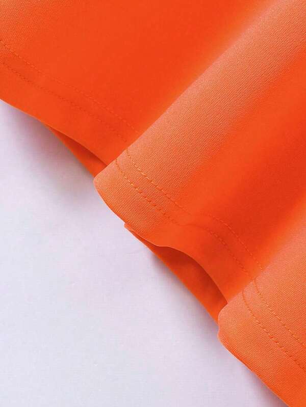 Vestido naranja  para bebé y niñas pequeñas