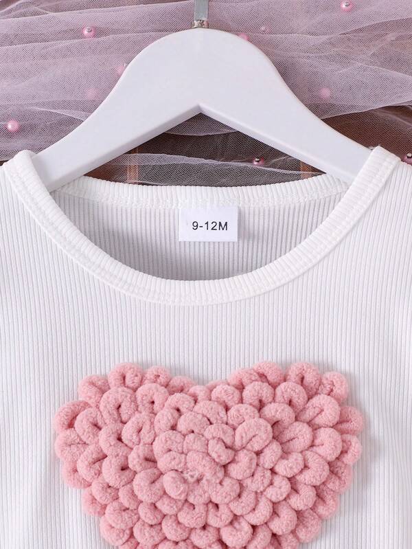 Conjunto de 2 piezas para bebé y niñas pequeñas, blusa y falda