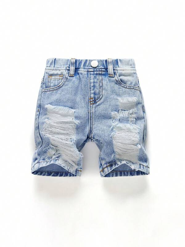 Short desgastados para bebé y niños pequeños