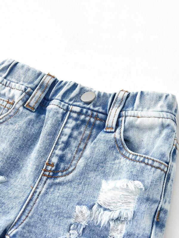 Short desgastados para bebé y niños pequeños