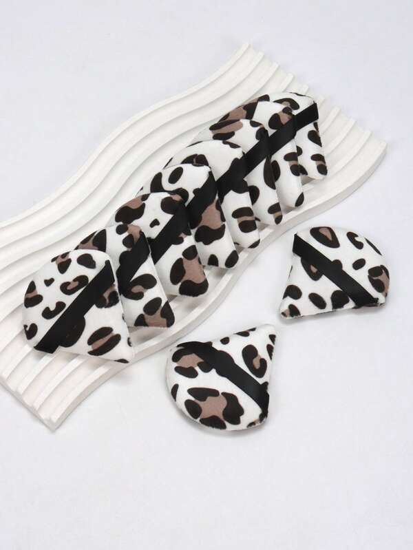 2 Piezas esponja maquillaje leopardo