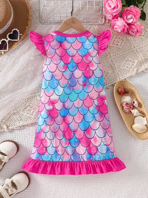 Vestido de sirena para niñas pequeñas