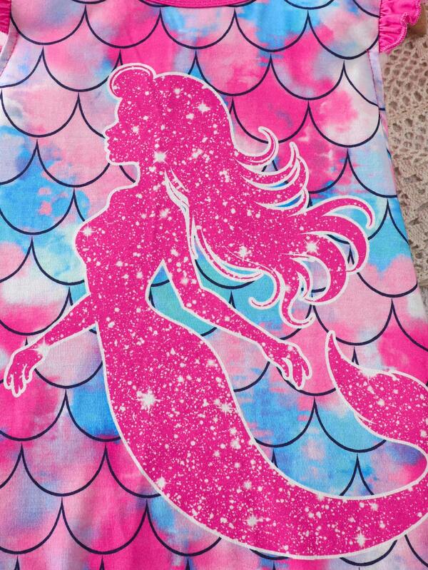Vestido de sirena para niñas pequeñas