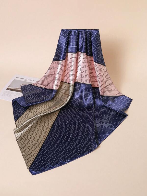 Pañuelo estampado Geométrico