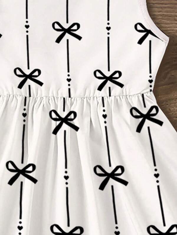 Vestido de lazos para niñas pequeñas