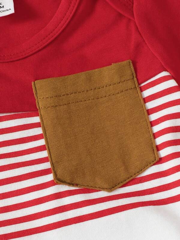 Conjunto de 2 piezas para bebé y niños pequeños, body y shorts