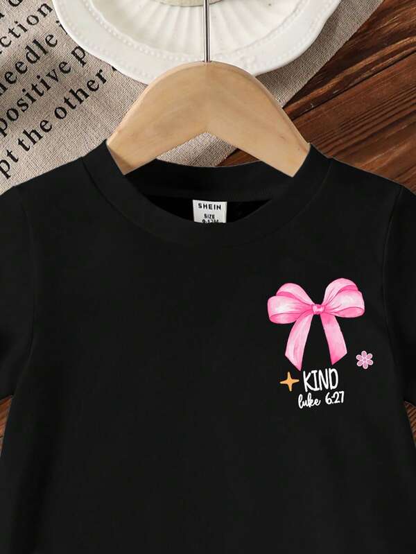 Blusa de lazos para bebé y niñas pequeñas