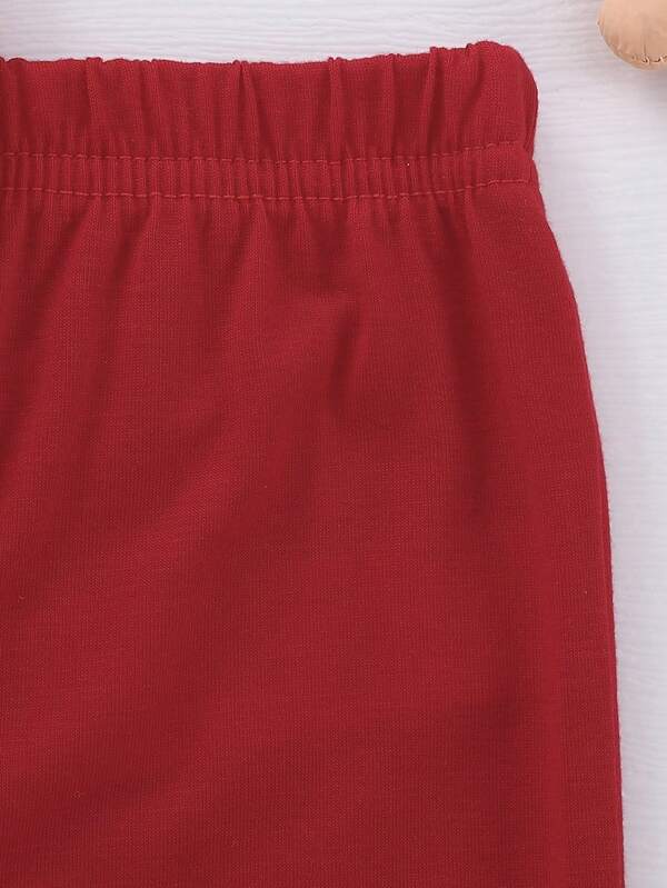 Conjunto de 2 piezas para bebé y niñas pequeñas, franela y joggers