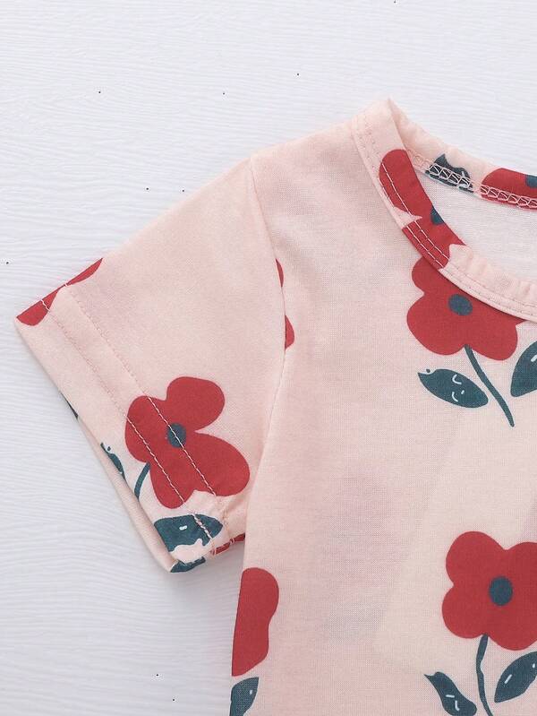 Conjunto de 2 piezas para bebé y niñas pequeñas, franela y joggers
