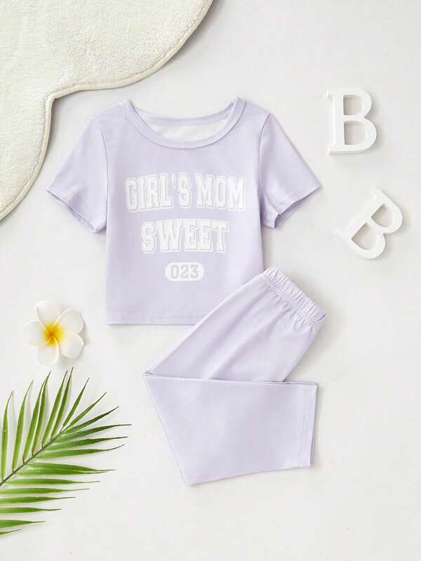 Conjunto de 2 piezas para niñas pequeñas, franela y pantalones