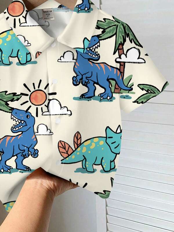 Camisa de dinosaurio para bebé y niño pequeño