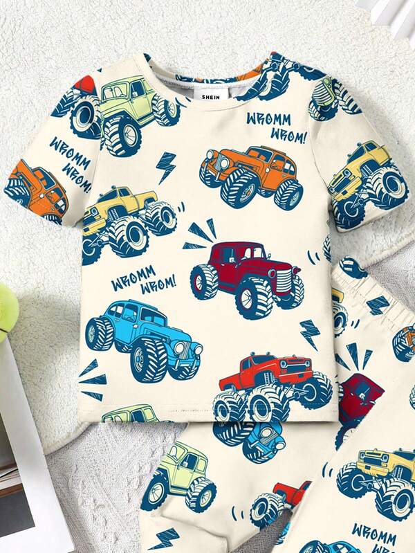 Conjunto de 2 piezas para bebé y niños pequeños, franela y mono