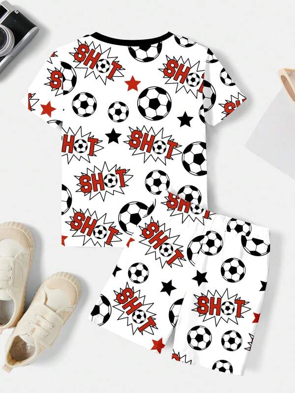Conjunto de 2 piezas para bebé niño, franela y shorts