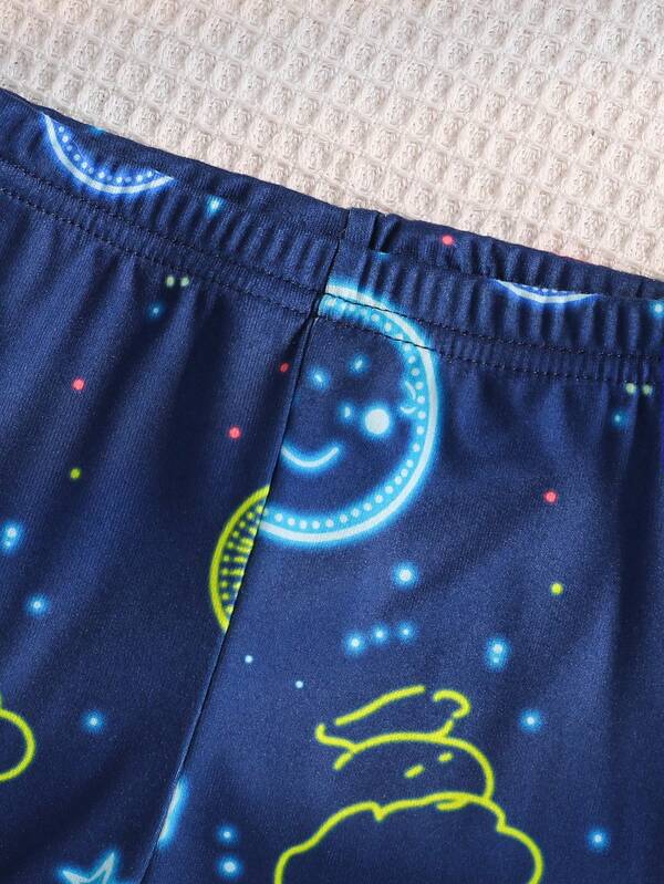 Conjunto de 2 piezas para bebé y niños pequeños, franela y shorts