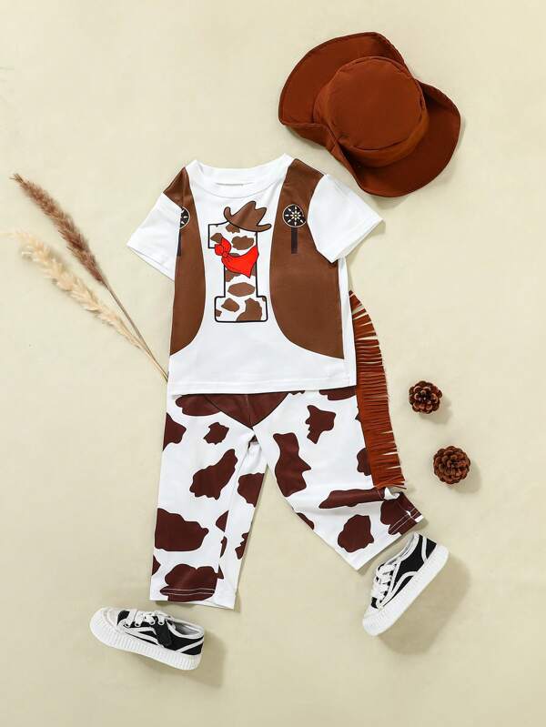 Set de 3 piezas para bebé y niño pequeño, franela, mono y sombrero