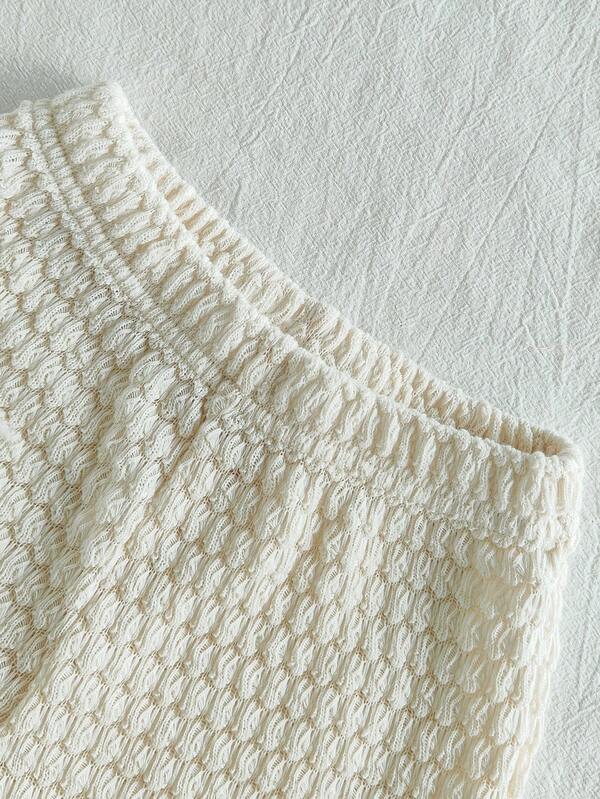 Conjunto para bebé niña, blusa sin manga y short corto