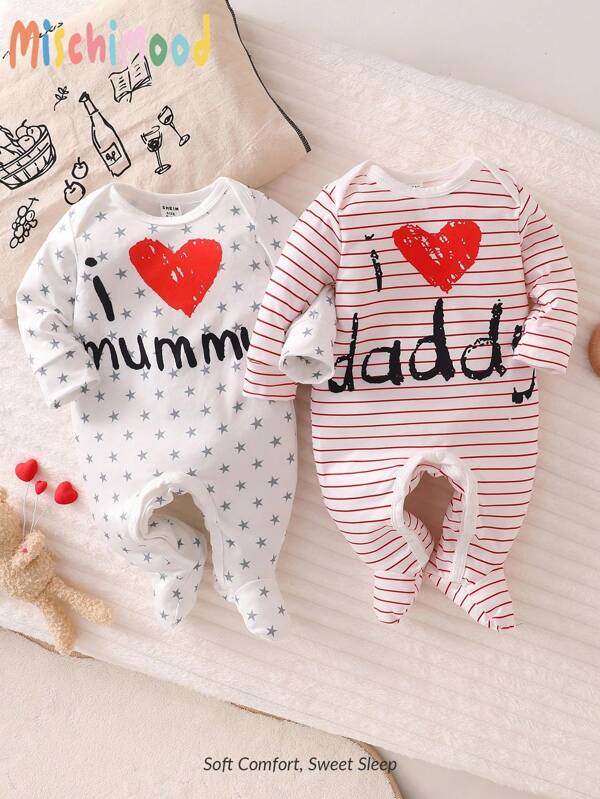Set de dos mamelucos para bebé niña