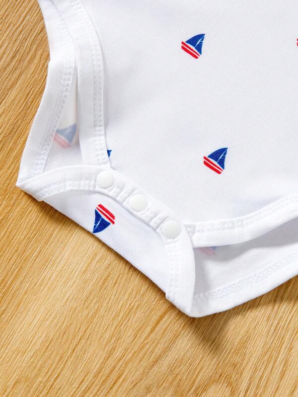 Conjunto de 2 piezas para bebé y niños pequeños, body y shorts con tirantes