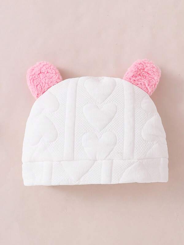 Set de 2 piezas para bebé niña, mameluco y gorro
