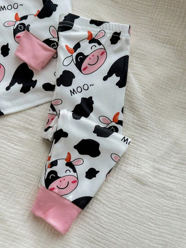 Conjunto pijama de 2 piezas para bebé y niñas pequeñas, sweater y mono