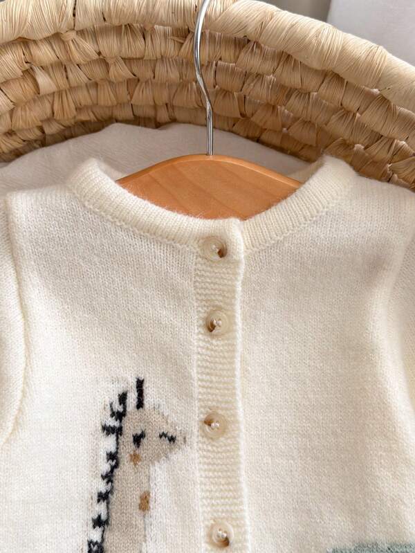 Mameluco de jirafa y elefante para bebé y niño pequeño