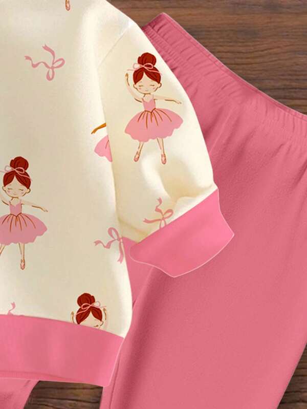 Conjunto de 2 piezas para bebé y niñas pequeñas, sweater y leggins