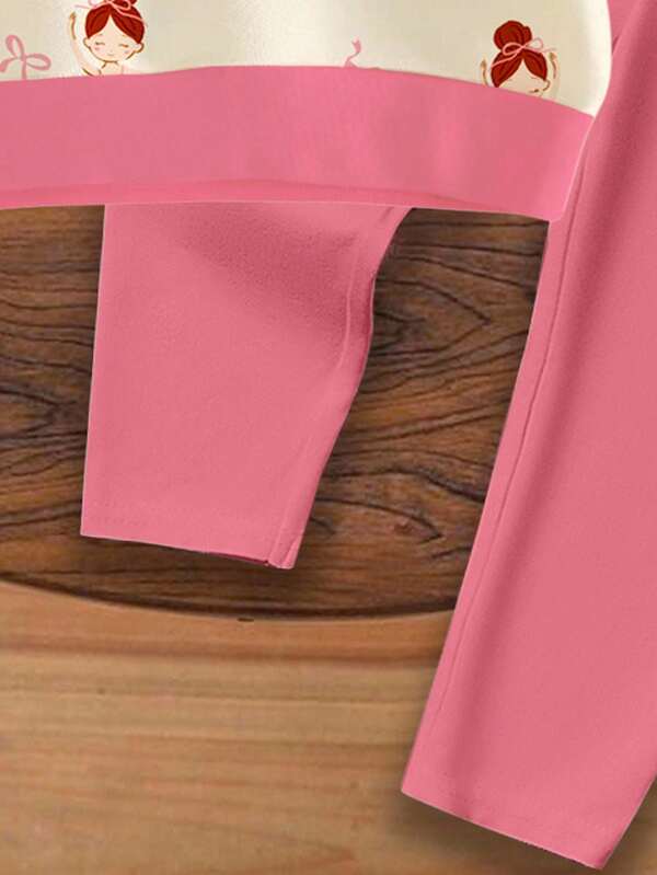 Conjunto de 2 piezas para bebé y niñas pequeñas, sweater y leggins