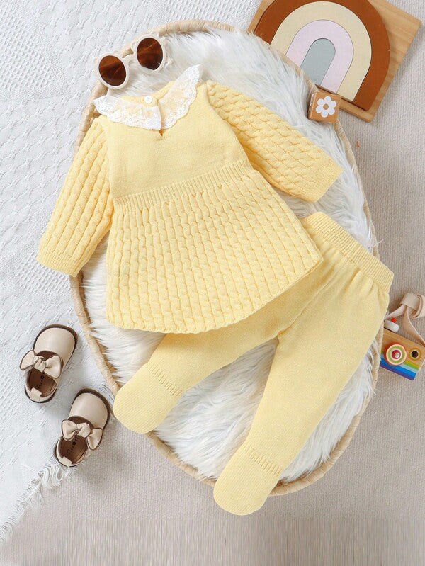 Conjunto de punto de dos piezas para bebé