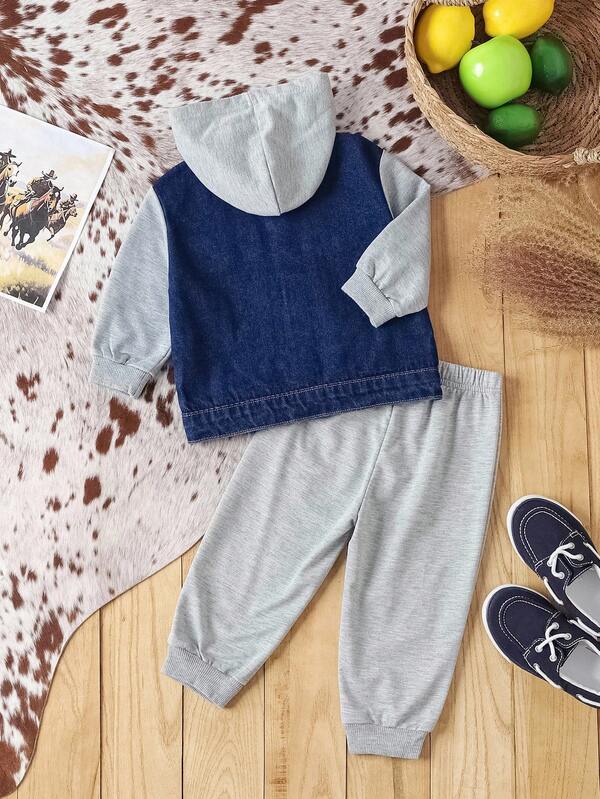 Conjunto de 2 piezas para bebé y niños pequeños, sudadera y joggers