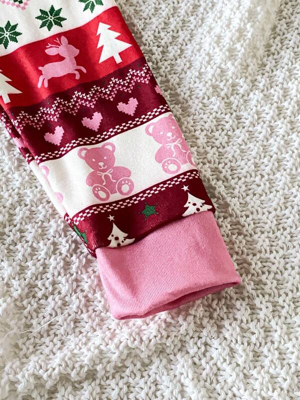Pijama navideñas para niña, 2 piezas