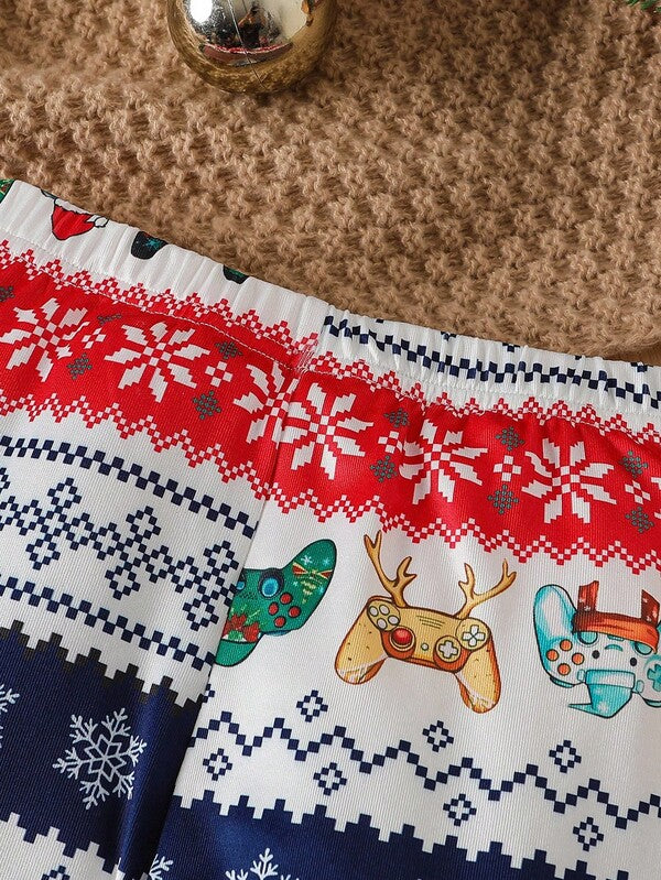 Pijama navideña para niños, 2 piezas
