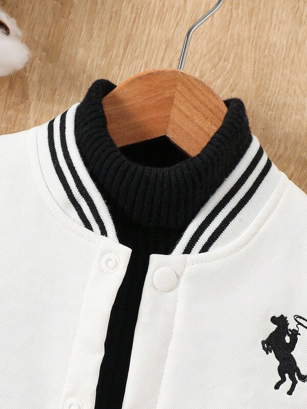 Chaqueta cuello beisbolista para bebé y niño pequeño