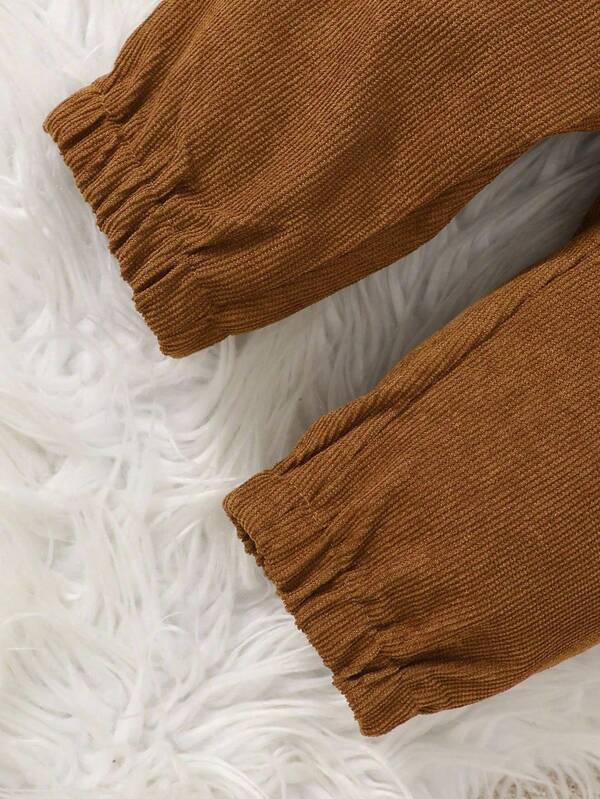 Conjunto de 2 piezas para bebé y niños pequeños, chaqueta y pantalón