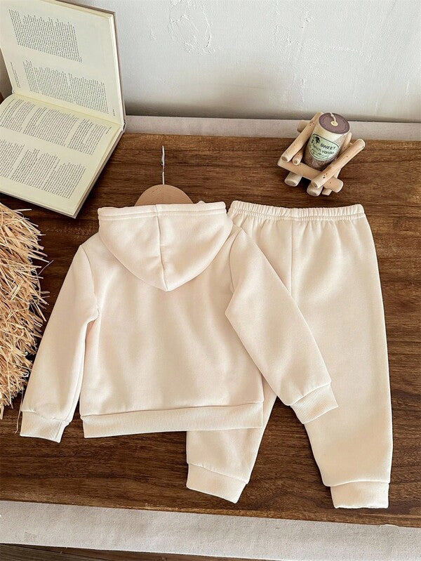 Conjunto de 2 piezas para bebé y niñas pequeñas, sweater y joggers